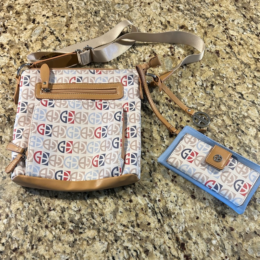 Giani Bernini Multicolor Crossbody Bag and Wallet